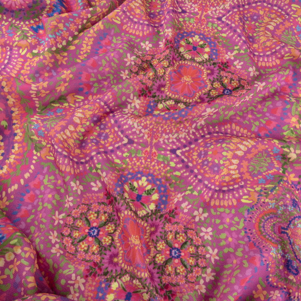Sustainable Viscose Crepe – Pink Paisley – Amsterdam Market Print – Mood Exclusive Gisele Collection Sustainable Viscose Crepe – Pink Paisley – Amsterdam Market Print – Mood Exclusive Gisele Collection