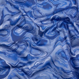 Stretch Cotton Sateen – Blue Abstract – Skyscape Print – Mood Exclusive Chariot Collection Stretch Cotton Sateen – Blue Abstract – Skyscape Print – Mood Exclusive Chariot Collection