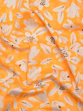 Stretch Cotton Sateen – Yellow Floral – Daybreak Bloom Print – Mood Exclusive Chariot Collection Stretch Cotton Sateen – Yellow Floral – Daybreak Bloom Print – Mood Exclusive Chariot Collection