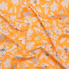 Stretch Cotton Sateen – Yellow Floral – Daybreak Bloom Print – Mood Exclusive Chariot Collection Stretch Cotton Sateen – Yellow Floral – Daybreak Bloom Print – Mood Exclusive Chariot Collection