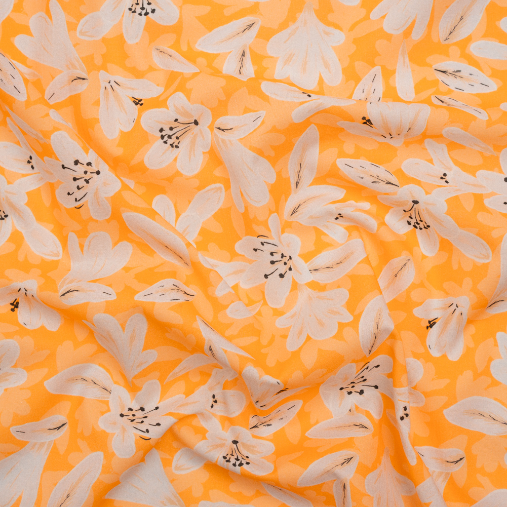 Cotton Voile – Yellow Floral – Daybreak Bloom Print – Mood Exclusive Chariot Collection Cotton Voile – Yellow Floral – Daybreak Bloom Print – Mood Exclusive Chariot Collection