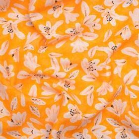 Linen-Rayon Woven – Yellow Floral – Daybreak Bloom Print – Mood Exclusive Chariot Collection Linen-Rayon Woven – Yellow Floral – Daybreak Bloom Print – Mood Exclusive Chariot Collection