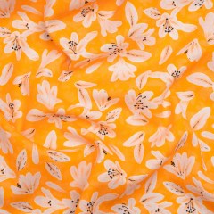 Linen-Rayon Woven – Yellow Floral – Daybreak Bloom Print – Mood Exclusive Chariot Collection Linen-Rayon Woven – Yellow Floral – Daybreak Bloom Print – Mood Exclusive Chariot Collection