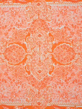 Cotton Voile Panel – Orange Paisley Floral – Sicilian Summer Print – Mood Exclusive Chariot Collection Cotton Voile Panel – Orange Paisley Floral – Sicilian Summer Print – Mood Exclusive Chariot Collection