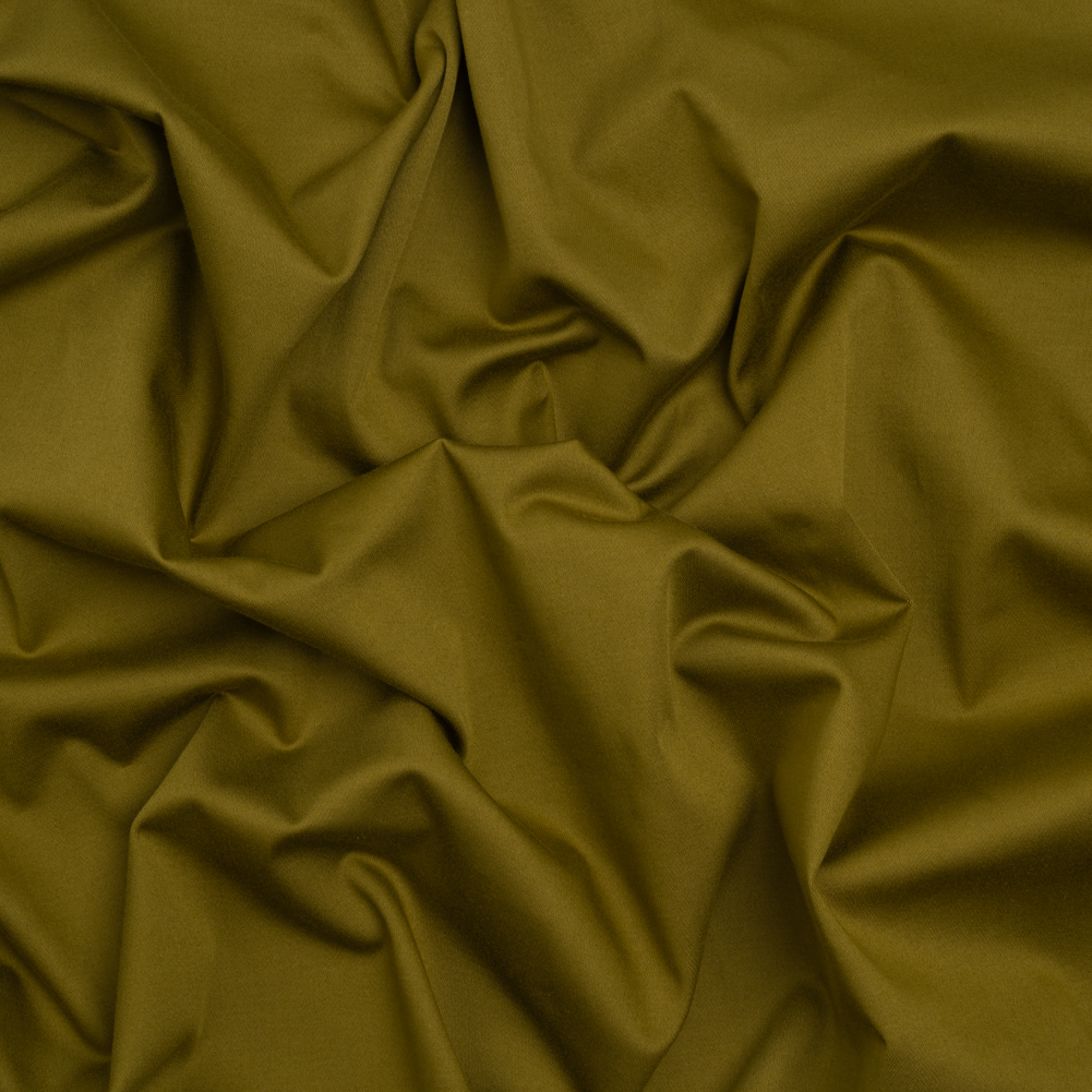 Stretch Cotton Sateen – Olive Green – Mood Exclusive Carlos Collection Stretch Cotton Sateen – Olive Green – Mood Exclusive Carlos Collection