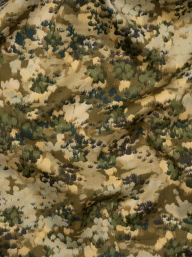 Stretch Cotton Sateen – Olive, Green and Beige Abstract Dots – Forest Lookout Print – Mood Exclusive Acadia Collection Stretch Cotton Sateen – Olive, Green and Beige Abstract Dots – Forest Lookout Print – Mood Exclusive Acadia Collection