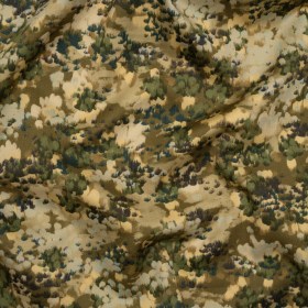 Stretch Cotton Sateen – Olive, Green and Beige Abstract Dots – Forest Lookout Print – Mood Exclusive Acadia Collection Stretch Cotton Sateen – Olive, Green and Beige Abstract Dots – Forest Lookout Print – Mood Exclusive Acadia Collection