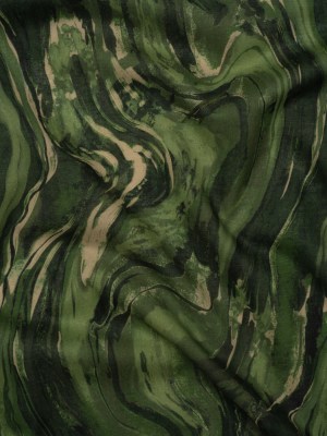 Cotton Voile – Green and Beige Abstract Swirls – Painter’s Pond Print – Mood Exclusive Acadia Collection Cotton Voile – Green and Beige Abstract Swirls – Painter’s Pond Print – Mood Exclusive Acadia Collection
