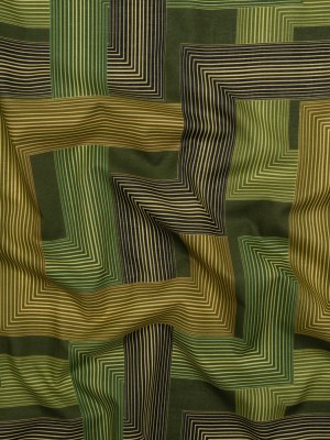 Cotton Voile – Olive and Hunter Green Geometric Lines – Hedge Maze Print – Mood Exclusive Acadia Collection Cotton Voile – Olive and Hunter Green Geometric Lines – Hedge Maze Print – Mood Exclusive Acadia Collection