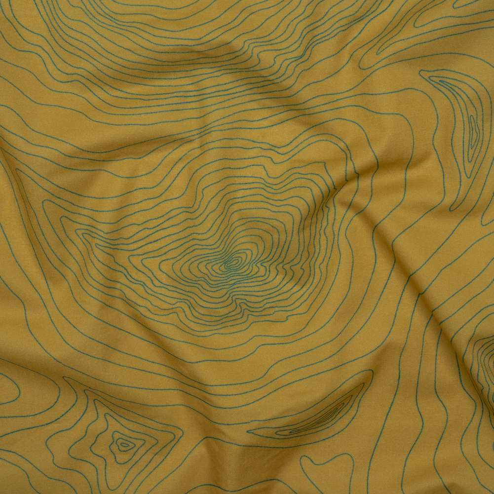 Cotton Voile – Olive and Hunter Green Abstract Lines – Topographic Map Print – Mood Exclusive Acadia Collection Cotton Voile – Olive and Hunter Green Abstract Lines – Topographic Map Print – Mood Exclusive Acadia Collection