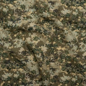 Linen and Rayon Woven – Olive, Green and Beige Abstract Dots – Forest Lookout Print – Mood Exclusive Acadia Collection Linen and Rayon Woven – Olive, Green and Beige Abstract Dots – Forest Lookout Print – Mood Exclusive Acadia Collection