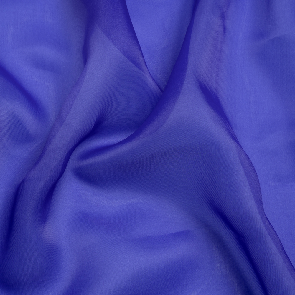 Satin-Faced Polyester Organza – Mazarine Blue – Ardea Collection by Mood Satin-Faced Polyester Organza – Mazarine Blue – Ardea Collection by Mood