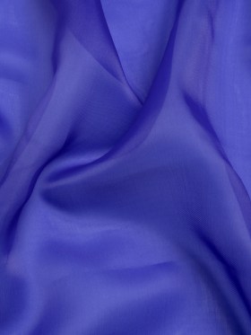 Satin-Faced Polyester Organza – Mazarine Blue – Ardea Collection by Mood Satin-Faced Polyester Organza – Mazarine Blue – Ardea Collection by Mood