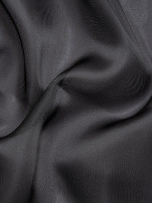Satin-Faced Polyester Organza – Black – Ardea Collection by Mood Satin-Faced Polyester Organza – Black – Ardea Collection by Mood