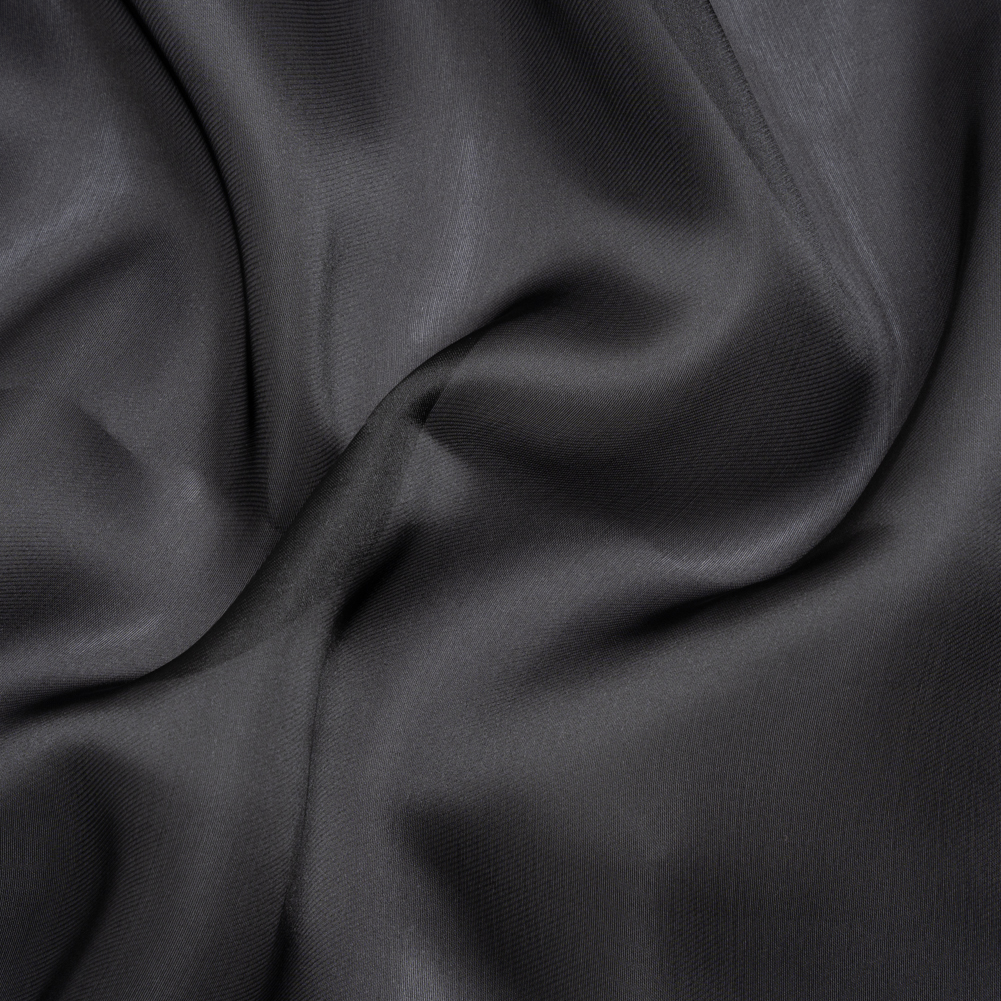 Satin-Faced Polyester Organza – Black – Ardea Collection by Mood Satin-Faced Polyester Organza – Black – Ardea Collection by Mood