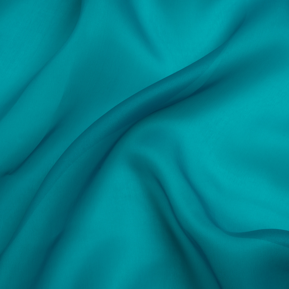 Satin-Faced Polyester Organza – Deep Teal – Ardea Collection by Mood Satin-Faced Polyester Organza – Deep Teal – Ardea Collection by Mood