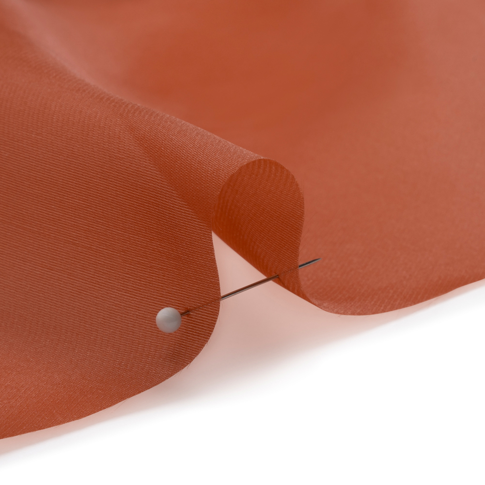 Satin-Faced Polyester Organza – Sienna – Ardea Collection by Mood Satin-Faced Polyester Organza – Sienna – Ardea Collection by Mood