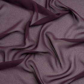 Polyester High-Multi Chiffon – Eggplant – Netta Collection by Mood Polyester High-Multi Chiffon – Eggplant – Netta Collection by Mood