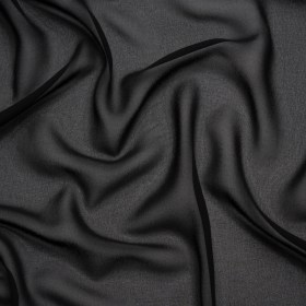 Polyester High-Multi Chiffon – Black – Netta Collection by Mood Polyester High-Multi Chiffon – Black – Netta Collection by Mood