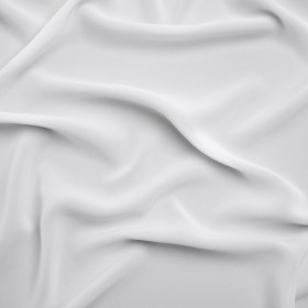 Polyester Double Georgette – Bright White – Mimosa Collection by Mood Polyester Double Georgette – Bright White – Mimosa Collection by Mood