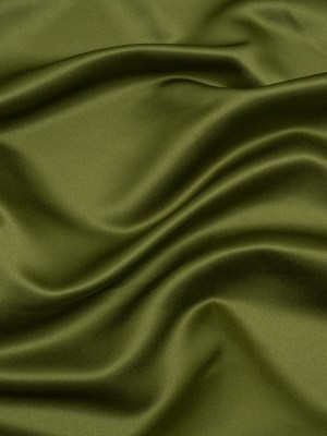 Premium Polyester Satin – Pesto Green – Gavia Collection by Mood Premium Polyester Satin – Pesto Green – Gavia Collection by Mood