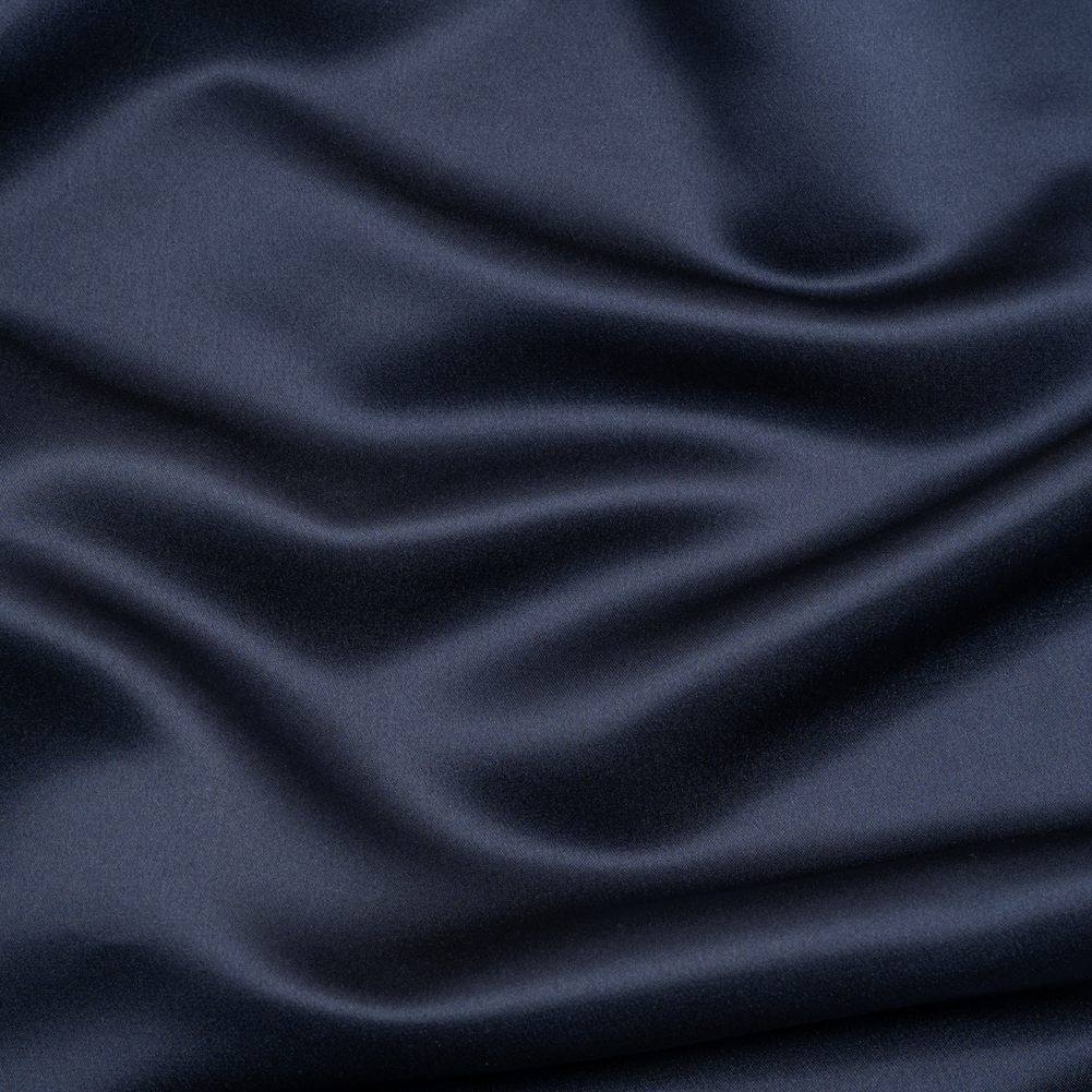 Premium Polyester Satin – Navy – Gavia Collection by Mood Premium Polyester Satin – Navy – Gavia Collection by Mood