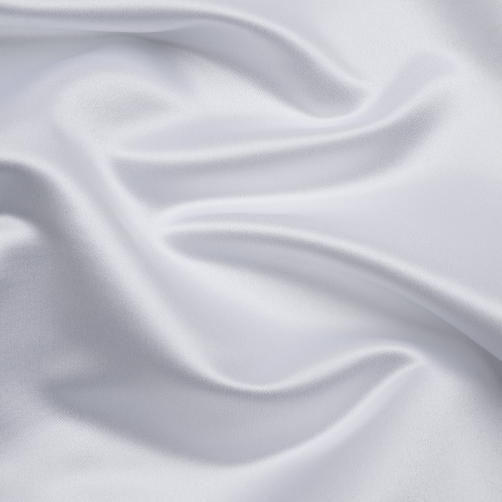 Premium Polyester Satin – Bright White – Gavia Collection by Mood Premium Polyester Satin – Bright White – Gavia Collection by Mood