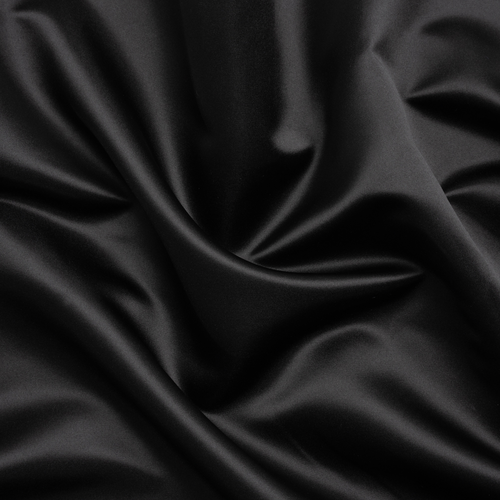 Polyester Satin – Black – Anas Collection by Mood Polyester Satin – Black – Anas Collection by Mood