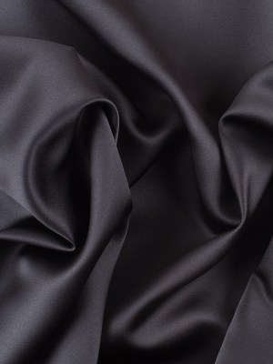 Polyester Satin – Charcoal Gray – Reverie Collection Polyester Satin – Charcoal Gray – Reverie Collection