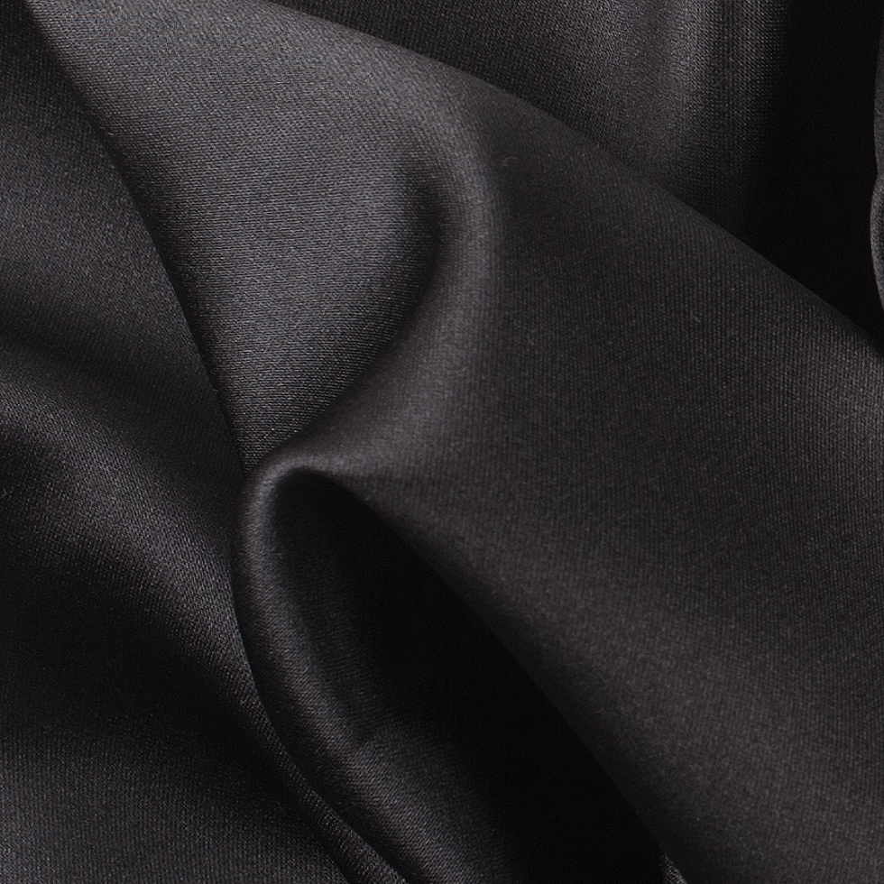 Polyester Satin – Ultra Black – Reverie Collection Polyester Satin – Ultra Black – Reverie Collection
