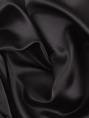 Polyester Satin – Ultra Black – Reverie Collection Polyester Satin – Ultra Black – Reverie Collection