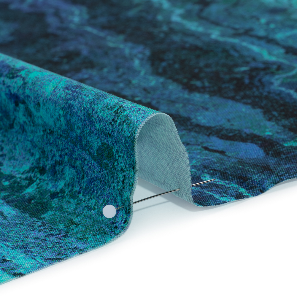 Stonehenge Quilting Cotton by Northcott - Midnight Swirling Lines Gradient - Ombre II Collection