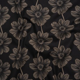 Printed Quilting Cotton by Anna Maria Textiles for Northcott – Silvertone Anemone Floral – Indelible Collection Printed Quilting Cotton by Anna Maria Textiles for Northcott – Silvertone Anemone Floral – Indelible Collection