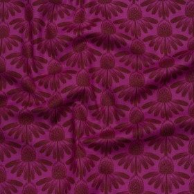 Printed Quilting Cotton by Anna Maria Textiles for Northcott – Magenta Coneflower Floral – Indelible Collection Printed Quilting Cotton by Anna Maria Textiles for Northcott – Magenta Coneflower Floral – Indelible Collection