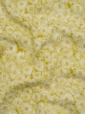 Printed Quilting Cotton by Anna Maria Textiles for Northcott – Golden Mums Floral – Indelible Collection Printed Quilting Cotton by Anna Maria Textiles for Northcott – Golden Mums Floral – Indelible Collection