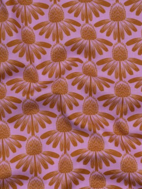 Printed Quilting Cotton by Anna Maria Textiles for Northcott – Taffy Coneflower Floral – Indelible Collection Printed Quilting Cotton by Anna Maria Textiles for Northcott – Taffy Coneflower Floral – Indelible Collection