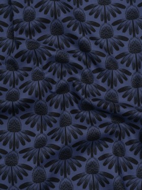 Printed Quilting Cotton by Anna Maria Textiles for Northcott – Night Coneflower Floral – Indelible Collection Printed Quilting Cotton by Anna Maria Textiles for Northcott – Night Coneflower Floral – Indelible Collection