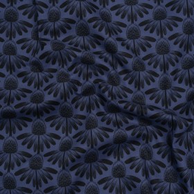 Printed Quilting Cotton by Anna Maria Textiles for Northcott – Night Coneflower Floral – Indelible Collection Printed Quilting Cotton by Anna Maria Textiles for Northcott – Night Coneflower Floral – Indelible Collection
