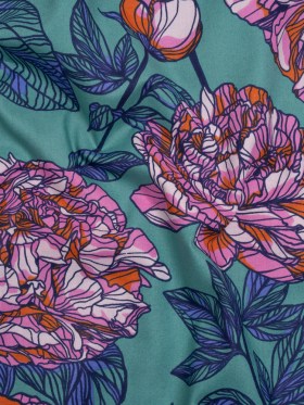 Wide Backing Quilting Cotton by Anna Maria Textiles for Northcott, 108″ Wide – Jade Peony Floral – Indelible Wide Backing Collection Wide Backing Quilting Cotton by Anna Maria Textiles for Northcott, 108″ Wide – Jade Peony Floral – Indelible Wide Backing Collection