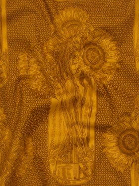 Printed Quilting Cotton by Anna Maria Textiles for Northcott – Saffron Sunflowers Floral – Indelible Collection Printed Quilting Cotton by Anna Maria Textiles for Northcott – Saffron Sunflowers Floral – Indelible Collection