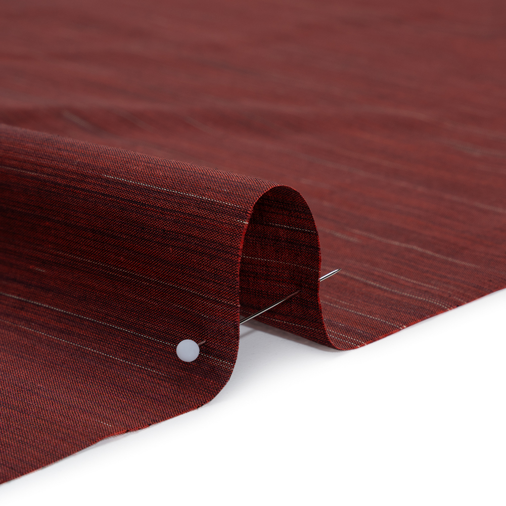 Woven Quilting Cotton Fabric by FIGO Studio - Wine Striated - Space Dye Collection