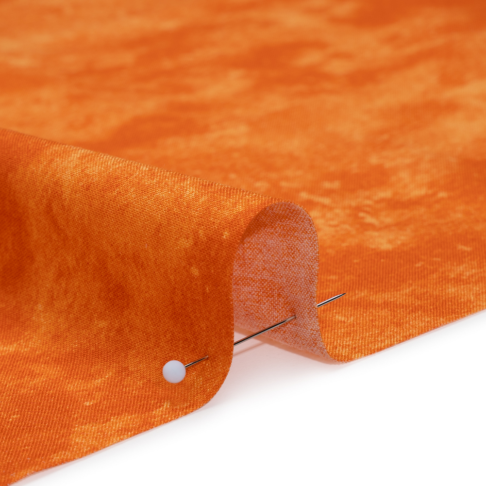 Printed Quilting Cotton by Deborah Edwards Northcott Studio - Tangerine Tango Fresco Texture - Toscana Collection