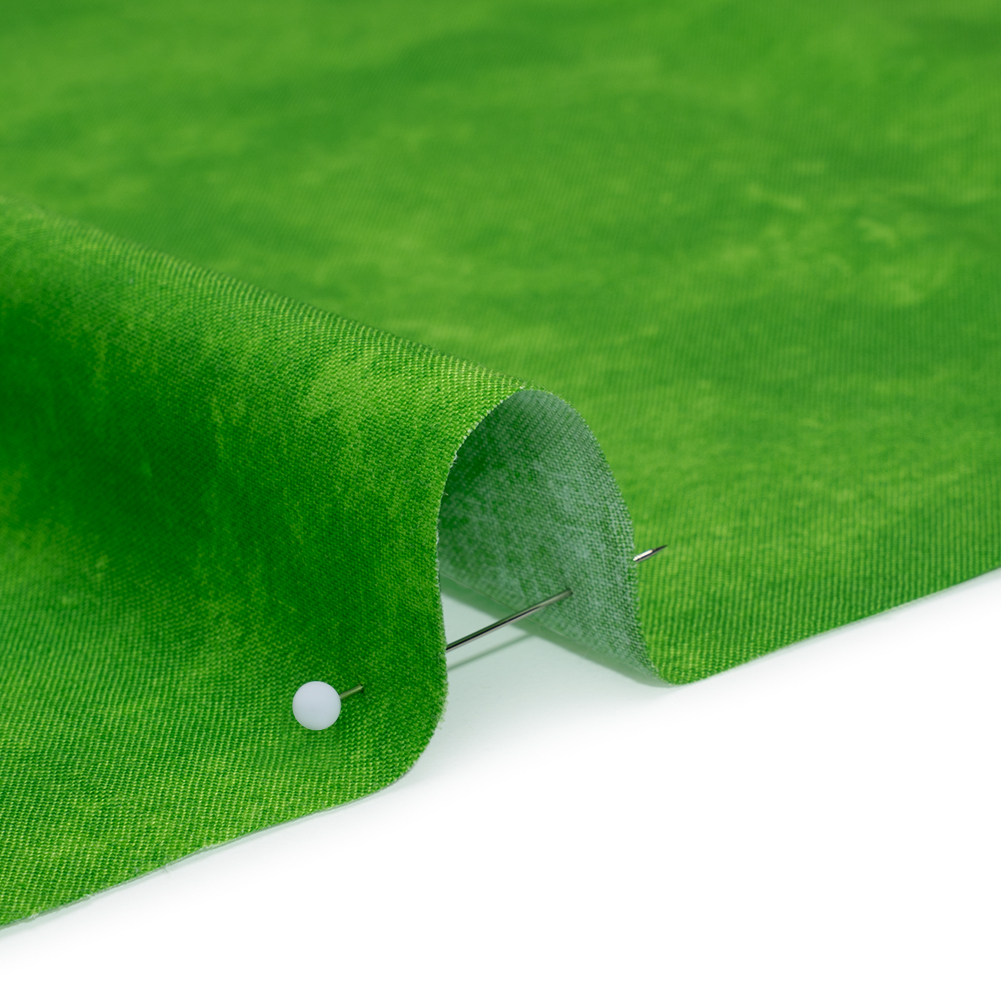 Printed Quilting Cotton by Deborah Edwards Northcott Studio - Kelly Green Fresco Texture - Toscana Collection