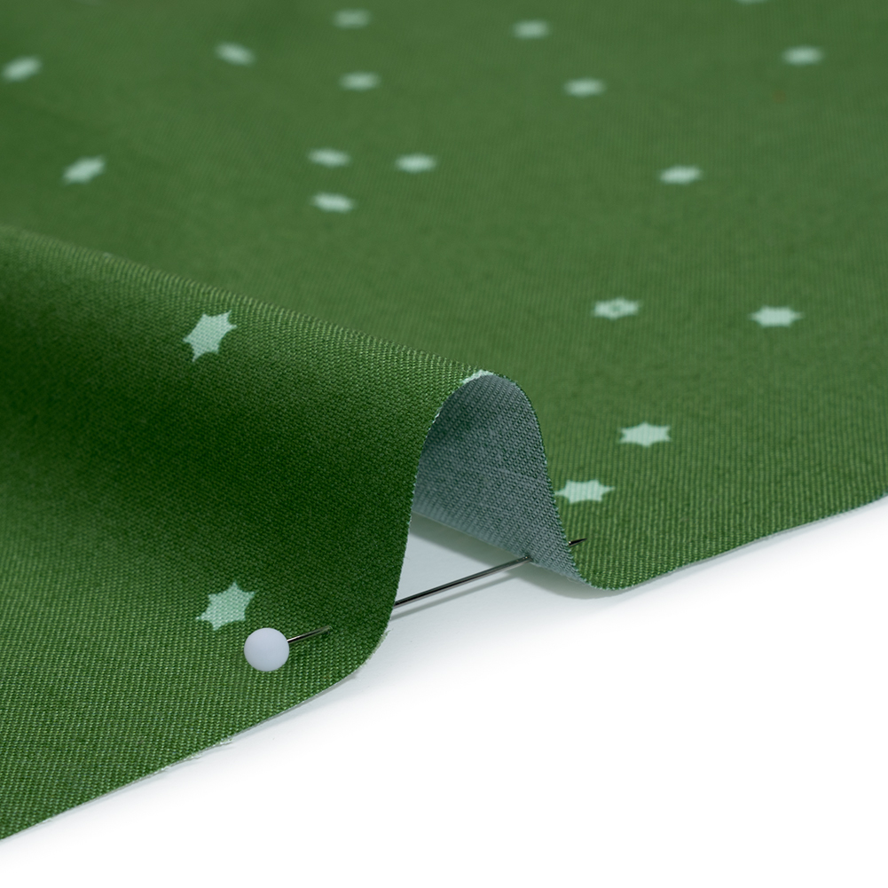 Printed Quilting Cotton by Ghazal Razavi for FIGO Studio - Green Flowers - Seasons Basics Collection