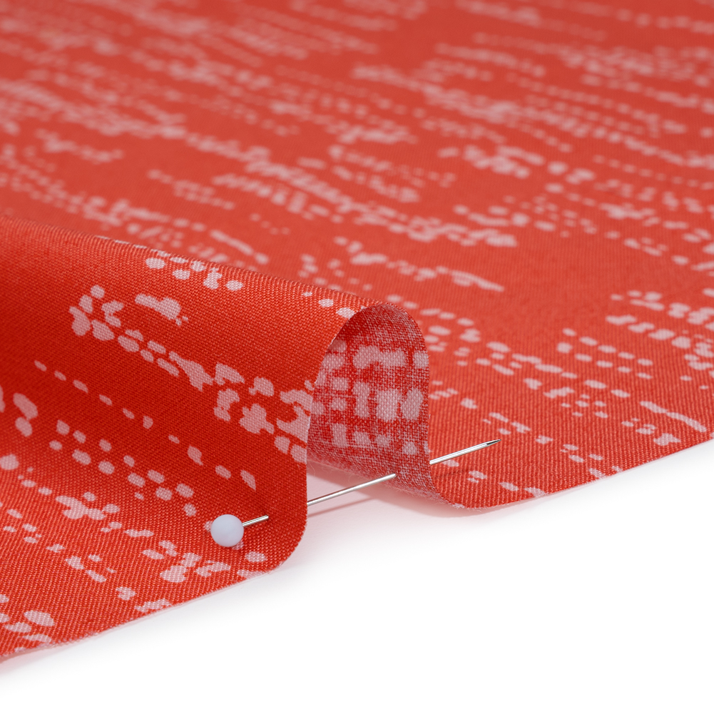 Printed Quilting Cotton by Ghazal Razavi for FIGO Studio - Coral Grass Patch - Seasons Basics Collection