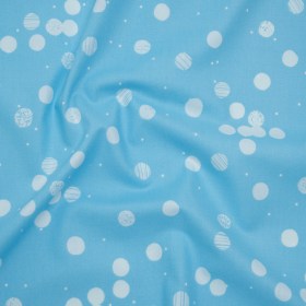 Printed Quilting Cotton by Ghazal Razavi for FIGO Studio – Blue Snow Textured Circles and Spots – Seasons Basics Collection Printed Quilting Cotton by Ghazal Razavi for FIGO Studio – Blue Snow Textured Circles and Spots – Seasons Basics Collection