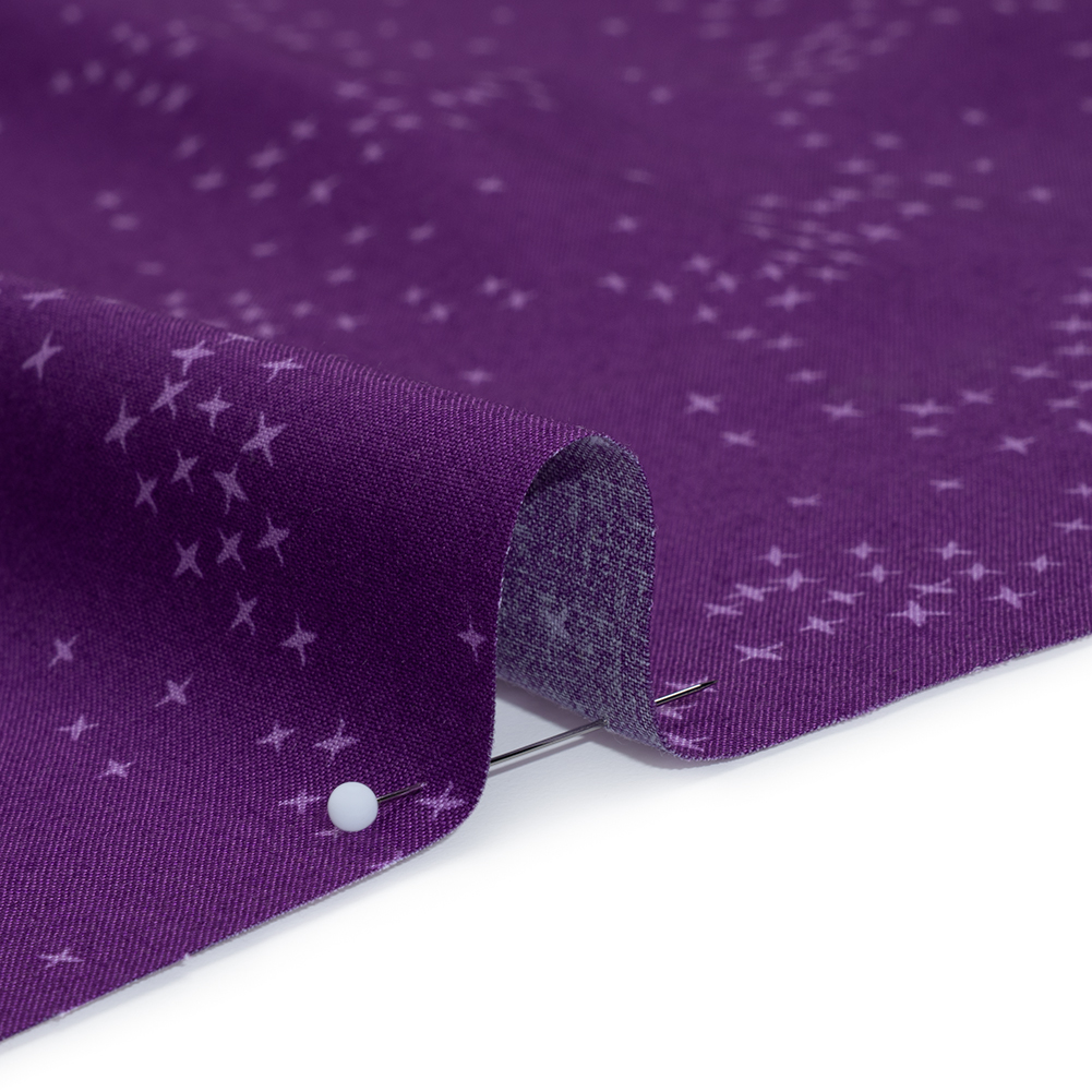 Printed Quilting Cotton by Ghazal Razavi for FIGO Studio - Purple Birds - Seasons Basics Collection