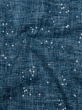 Printed Quilting Cotton by Ghazal Razavi for FIGO Studio – Blue Checks and Stars – Stash Collection Printed Quilting Cotton by Ghazal Razavi for FIGO Studio – Blue Checks and Stars – Stash Collection