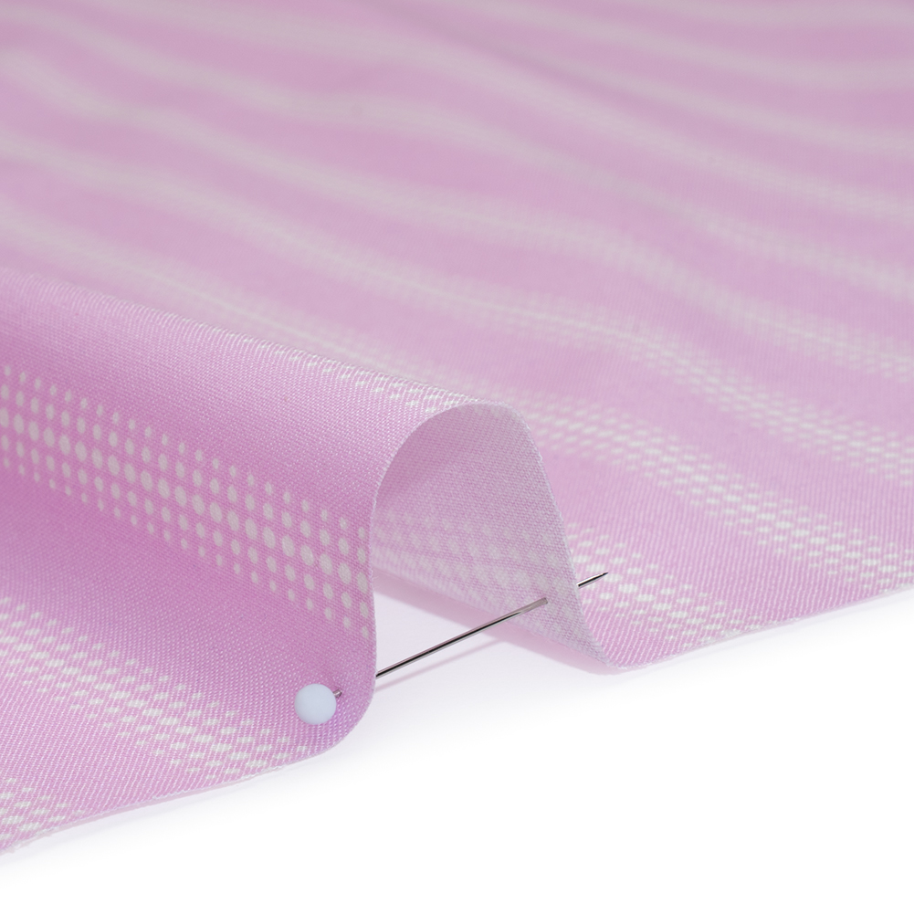 Printed Quilting Cotton by Heather Bailey for FIGO Studio - Orchid Dot Stripe - Pop Sugar Collection