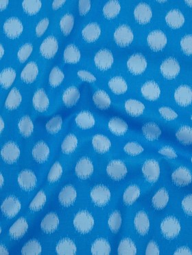 Printed Quilting Cotton by Heather Bailey for FIGO Studio – Blue Top Dot Ikat Polka Dots – Pop Sugar Collection Printed Quilting Cotton by Heather Bailey for FIGO Studio – Blue Top Dot Ikat Polka Dots – Pop Sugar Collection